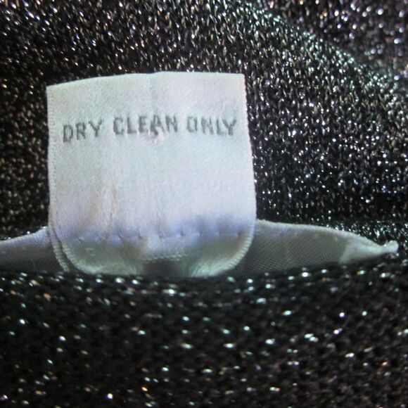 Sadimara  I Magnin  Womens Size M 1980's Vintage Black Sparkle Knit Tank Top - Picture 7 of 11